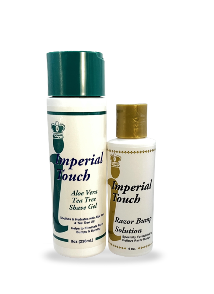 imperial touch razor bump solution & aloe vera shave gel